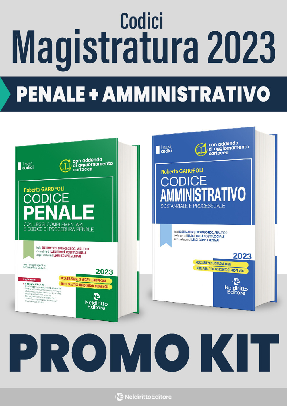 Kit codici magistratura 2023. Codice penale+Codice amministrativo