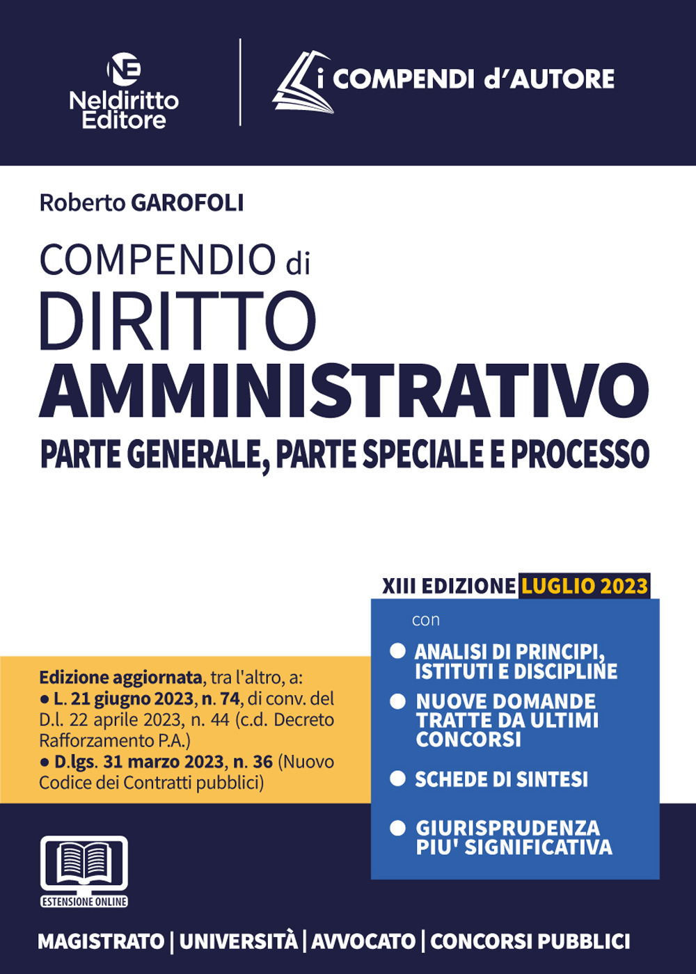 Compendio di diritto amministrativo. Nuova ediz.