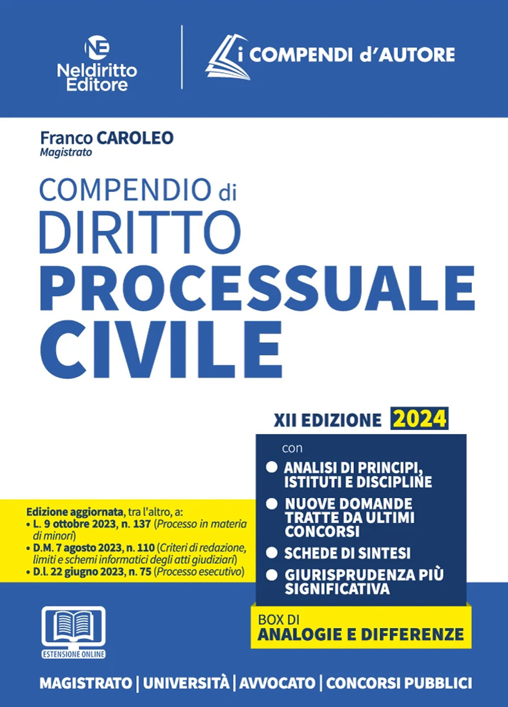 Compendio di diritto processuale civile. Con espansione online