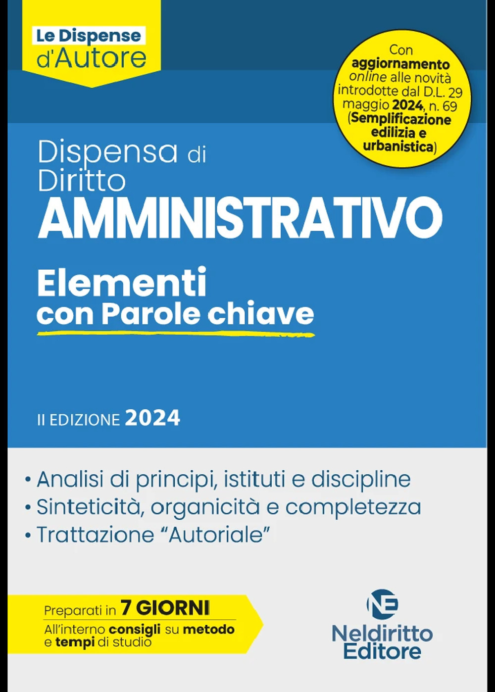 Dispensa di diritto amministrativo. Elementi con parole chiave. Nuova ediz.