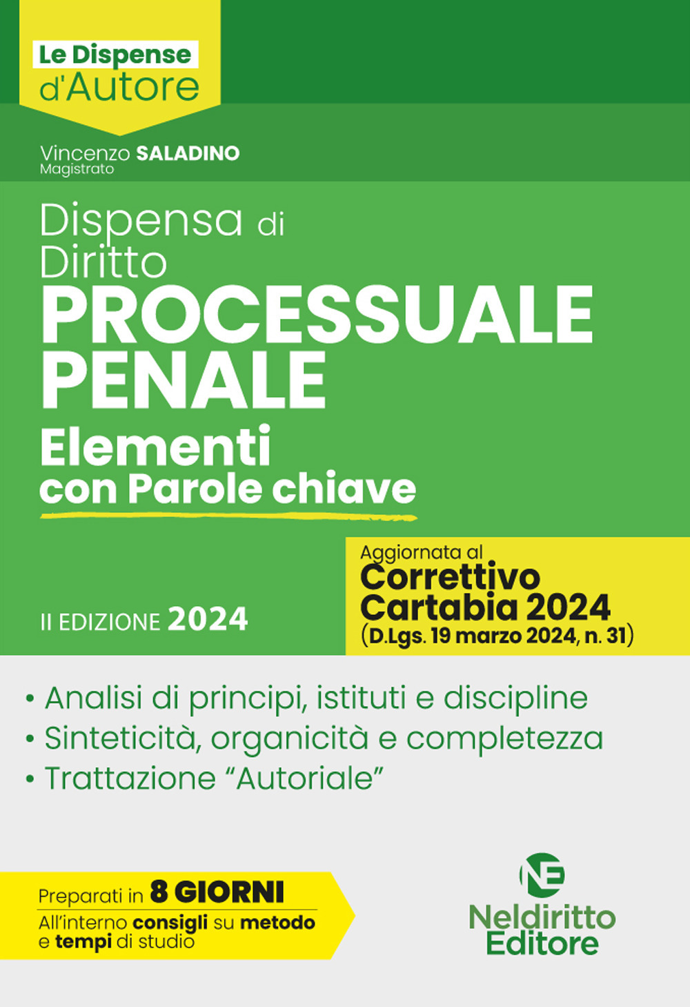 Dispensa di diritto processuale penale. Elementi con parole chiave. Nuova ediz.