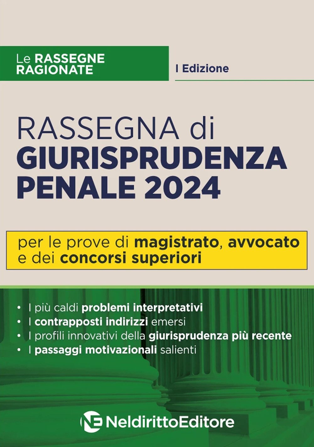 Rassegna di giurisprudenza penale 2024. Per Magistratura, avvocato e concorsi superiori