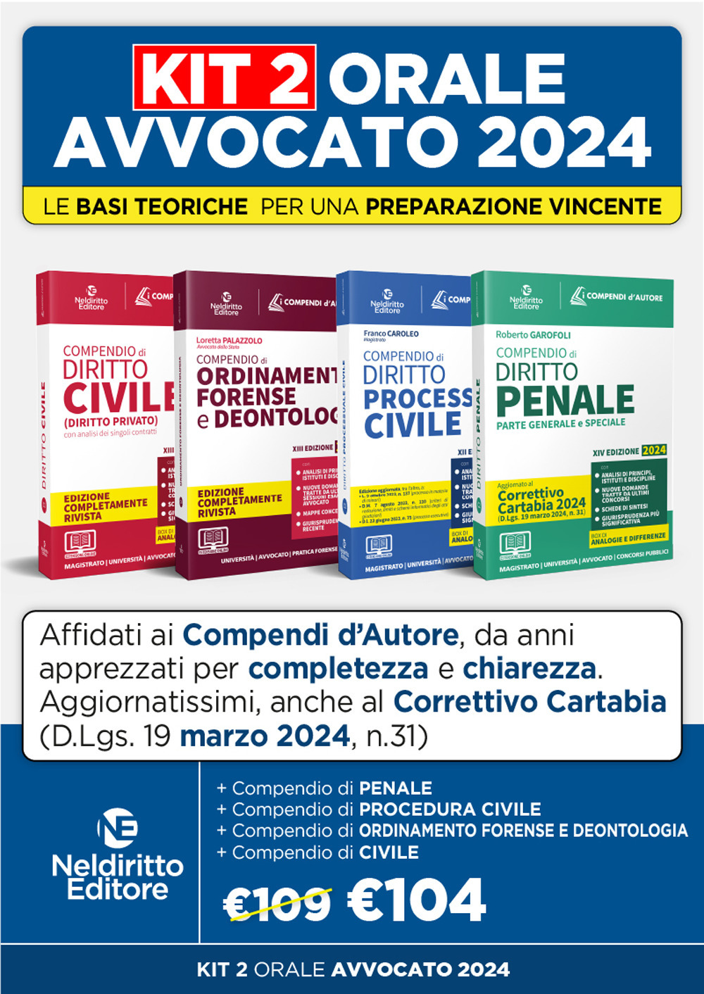 Speciale Orale Avvocato kit a compendi (Civile, Ordinamento forense + Procedura Civile + Penale)