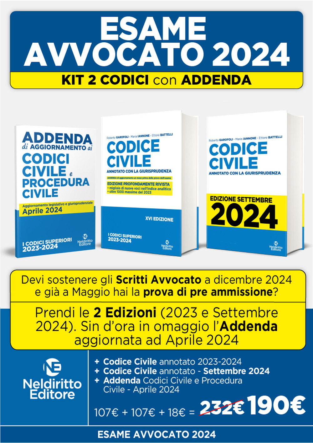 Codice civile. Annotato con la giurisprudenza + Addenda Codice Civile e Procedura Civile + Codice Civile Annotato. Nuova ediz.