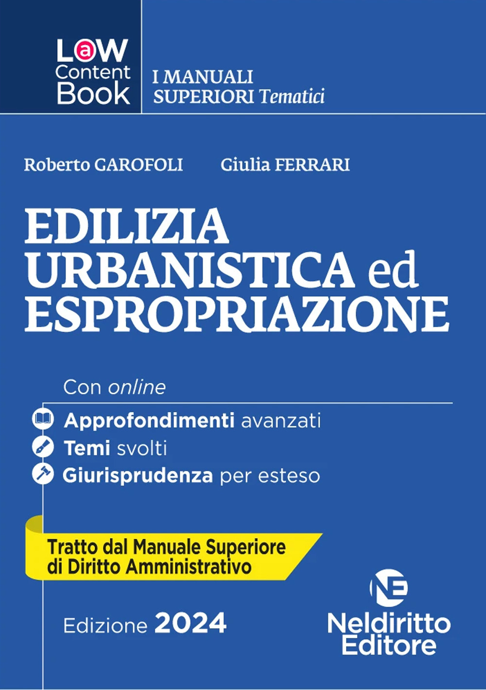 L(a)w content book. I manuali superiori tematici. Edilizia, urbanistica ed espropriazione. Per concorso in Magistratura. Vol. 1