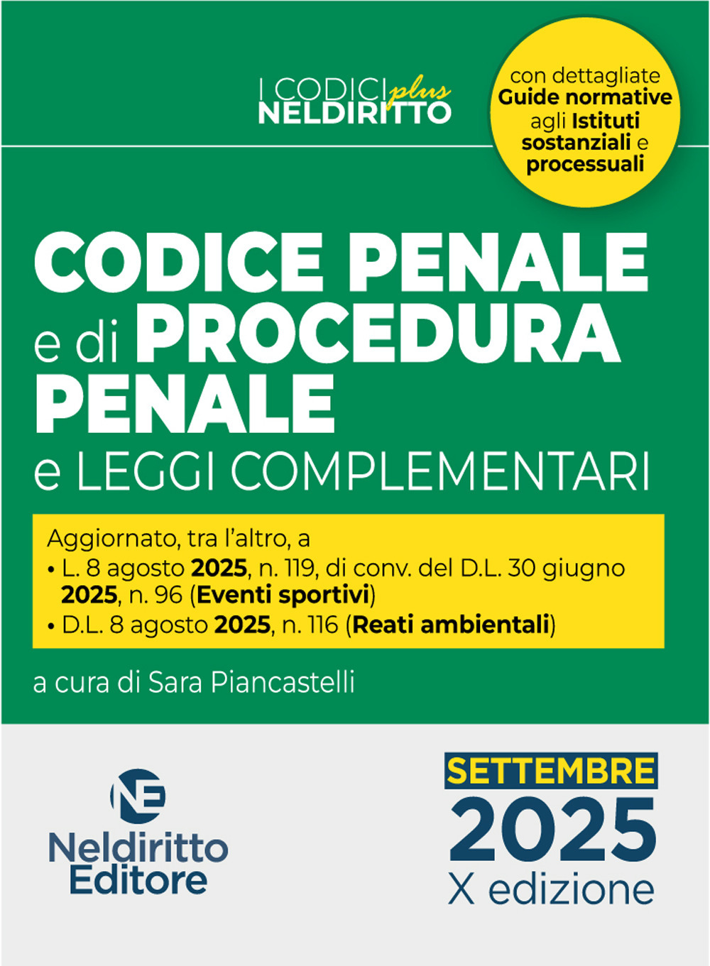 Codice penale e di procedura penale plus. Settembre 2025