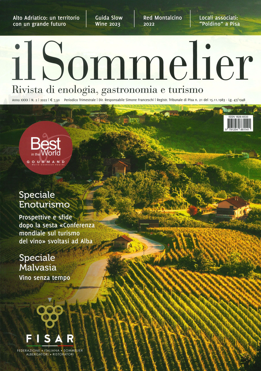 Il sommelier. Rivista di enologia, gastronomia e turismo (2022). Vol. 2