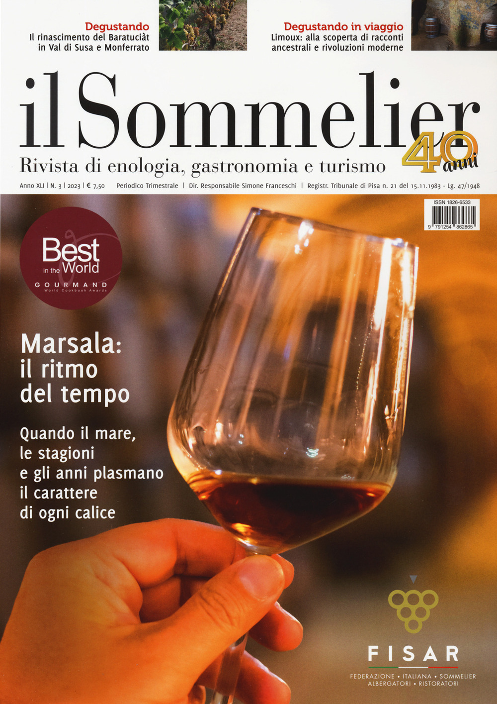 Il sommelier. Rivista di enologia, gastronomia e turismo (2023). Vol. 3