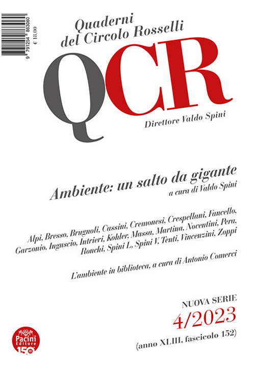 QCR. Quaderni del Circolo Rosselli (2023). Vol. 4: Ambiente: un salto da gigante