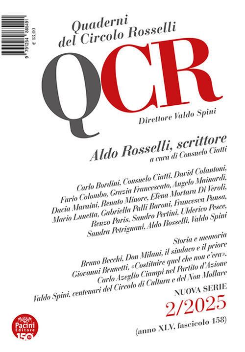 QCR. Quaderni del Circolo Rosselli (2025). Vol. 2: Aldoi Rosselli, scrittore
