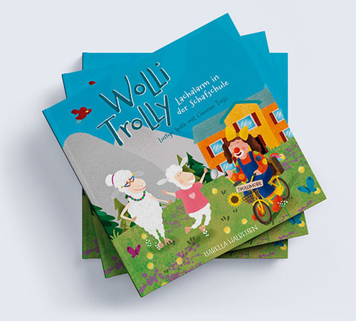 Wolli Trolly. Lachalarm in der Schafschule. Lustige Späße mit Clownin Trolli. Ediz. a colori