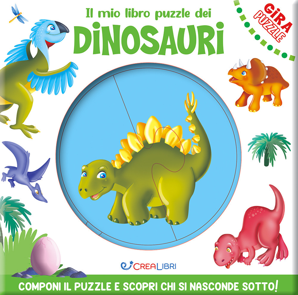 Il mio libro puzzle dei dinosauri. Gira puzzle. Ediz. a colori