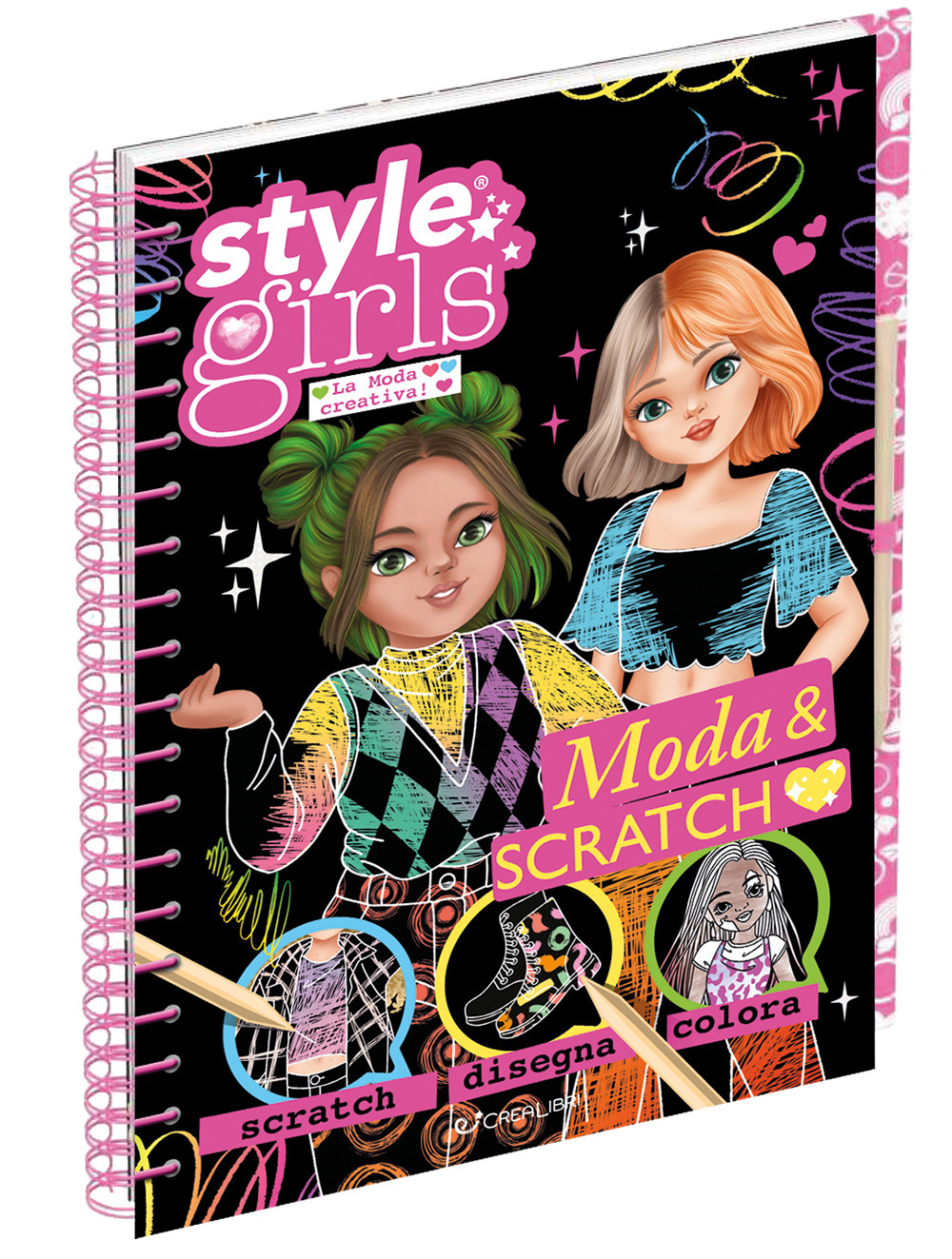 Moda & scratch. Style girls. Ediz. a colori. Ediz. a spirale. Con matita per scratching