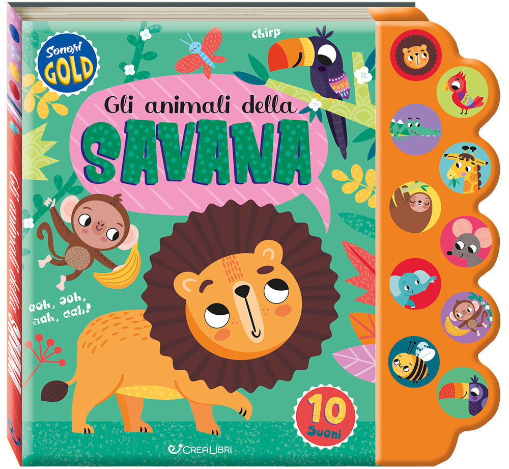 Gli animali della savana. Sonori gold. Ediz. a colori
