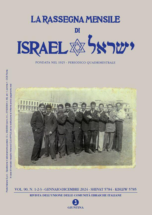 La rassegna mensile di Israel. Vol. 90/1
