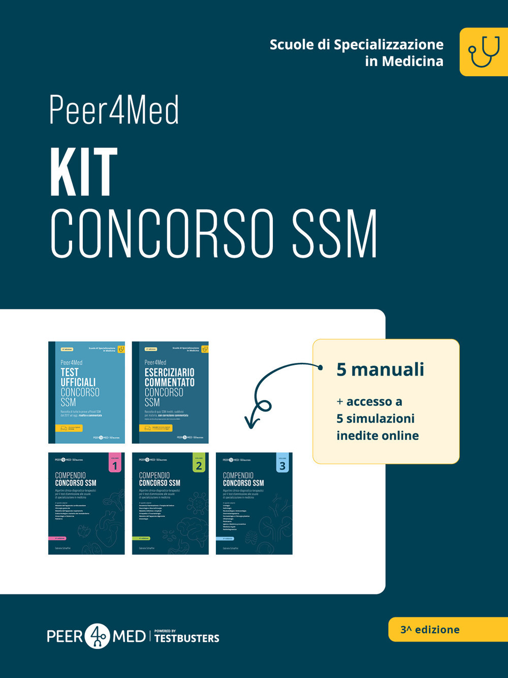 Peer4Med. Kit concorso SSM. Con espansione online. Con software di simulazione