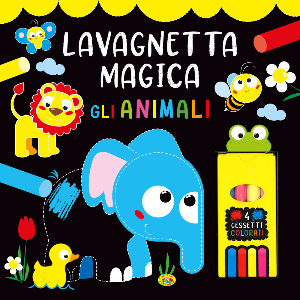 Gli animali. Lavagnetta magica. Ediz. a colori. Con 4 gessetti colorati