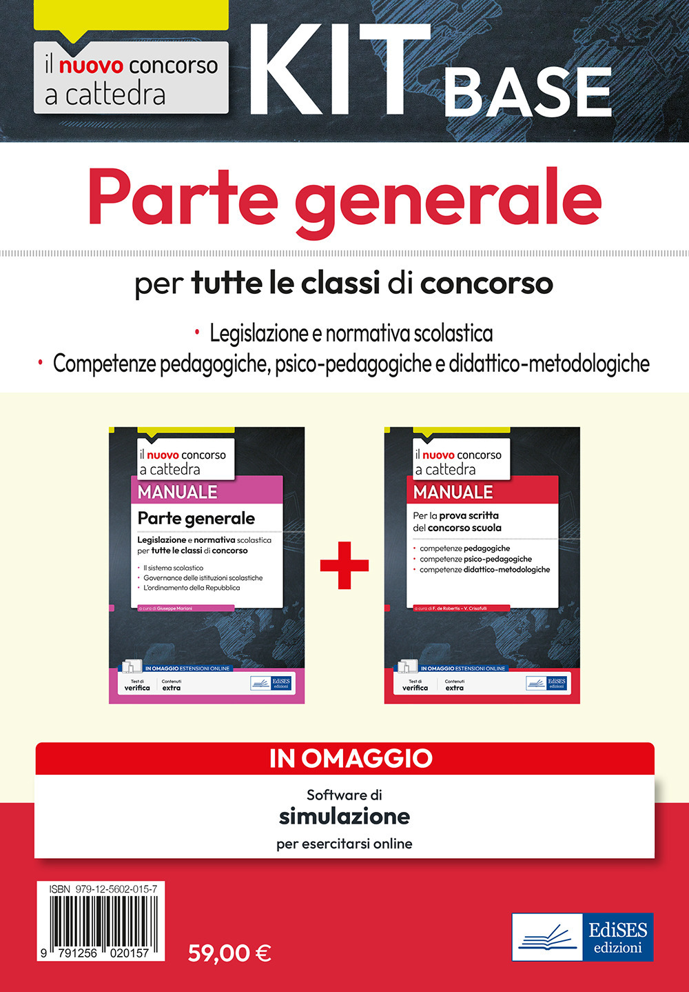 Il nuovo concorso a cattedra. Per tutte le classi di concorso. Parte generale. Legislazione e normativa scolastica. Competenze psico-pedagogiche e didattico-metodologiche. Kit. Con software di simulazione