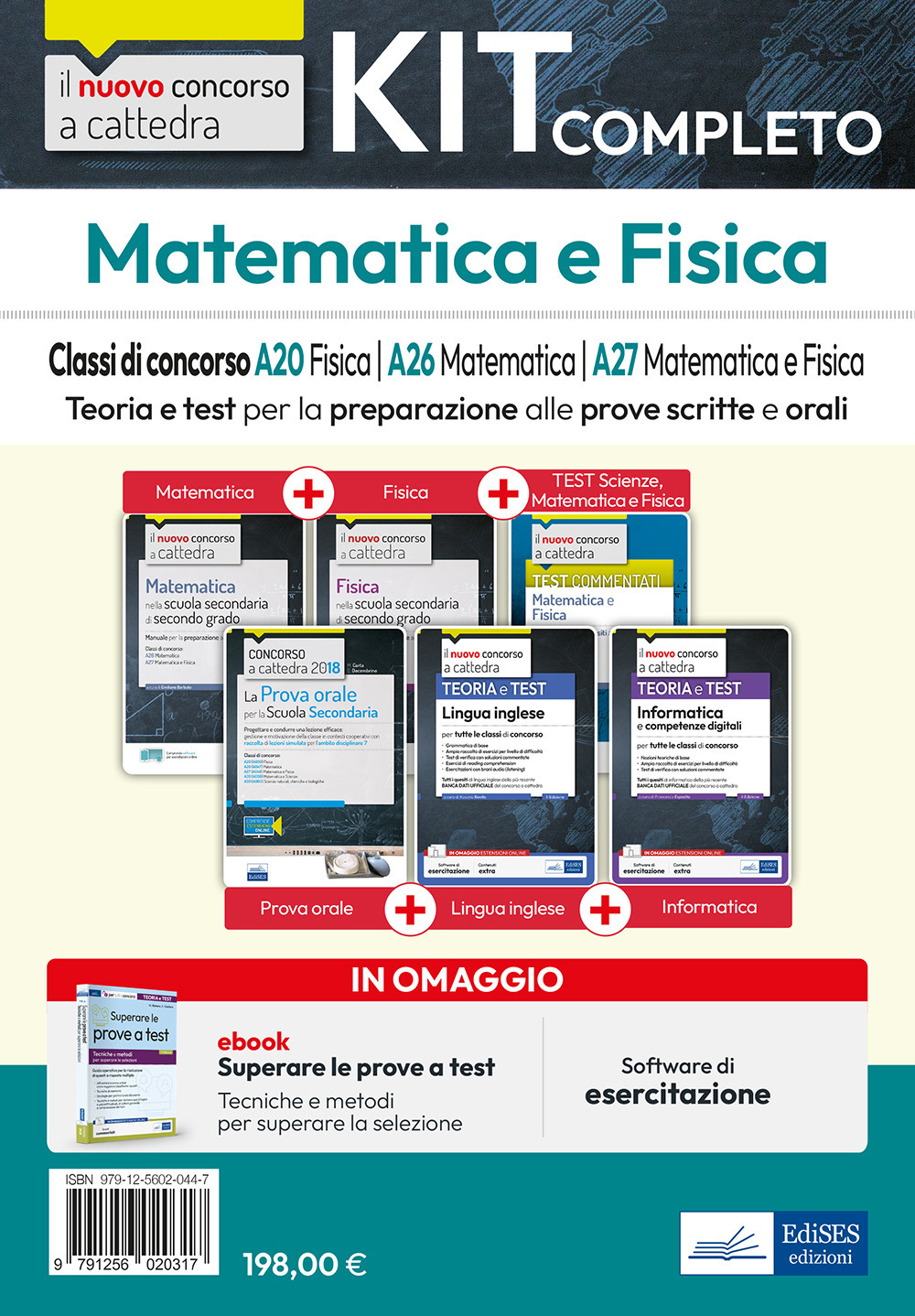 Kit completo matematica e fisica. Classi di concorso A20, A26, A27. Teoria e test per la preparazione alle prove scritte e orali. Con e-book. Con software di simulazione