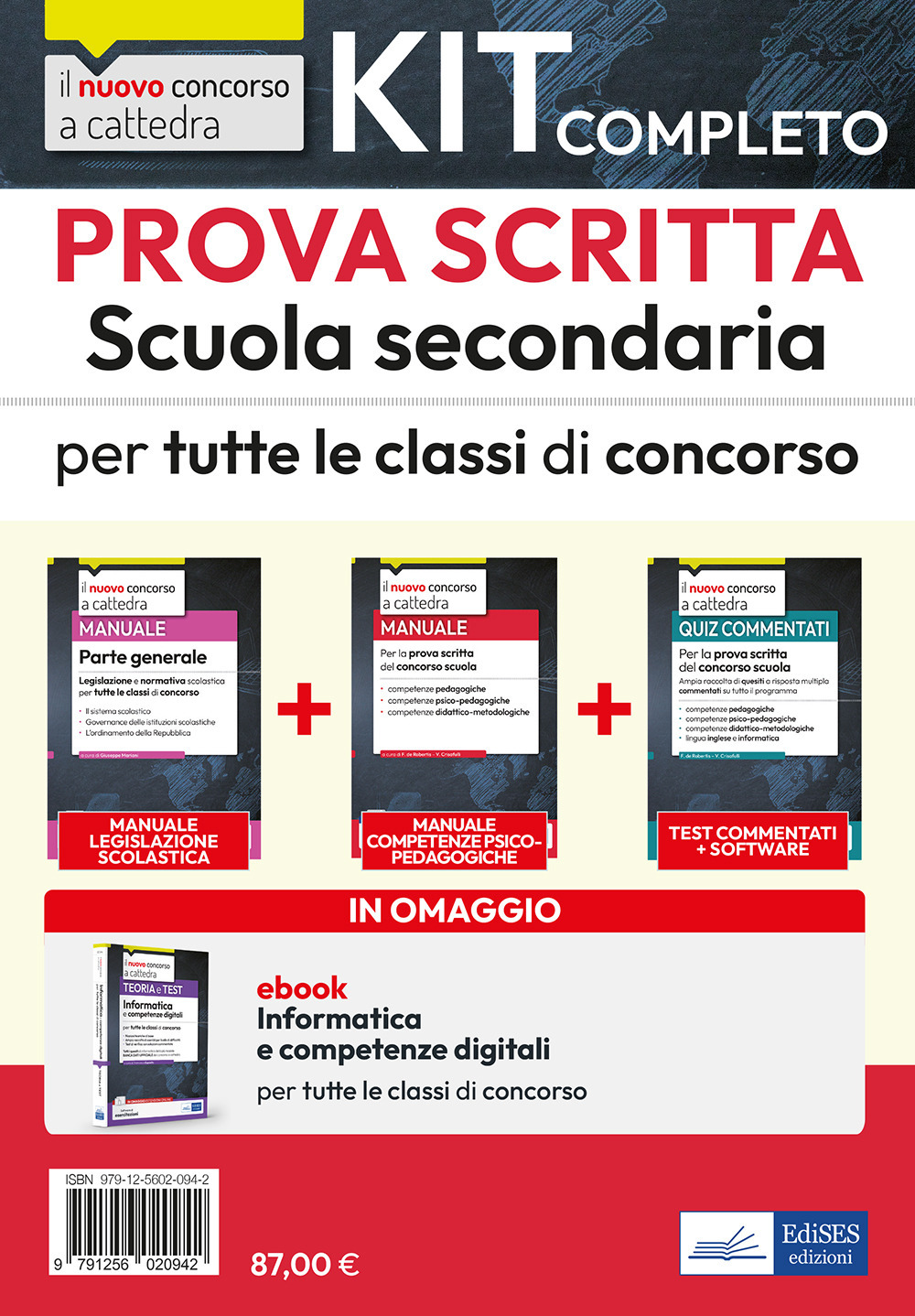 Kit completo prova scritta scuola secondaria. Teoria e test per la prova scritta. Con ebook. Con software di simulazione