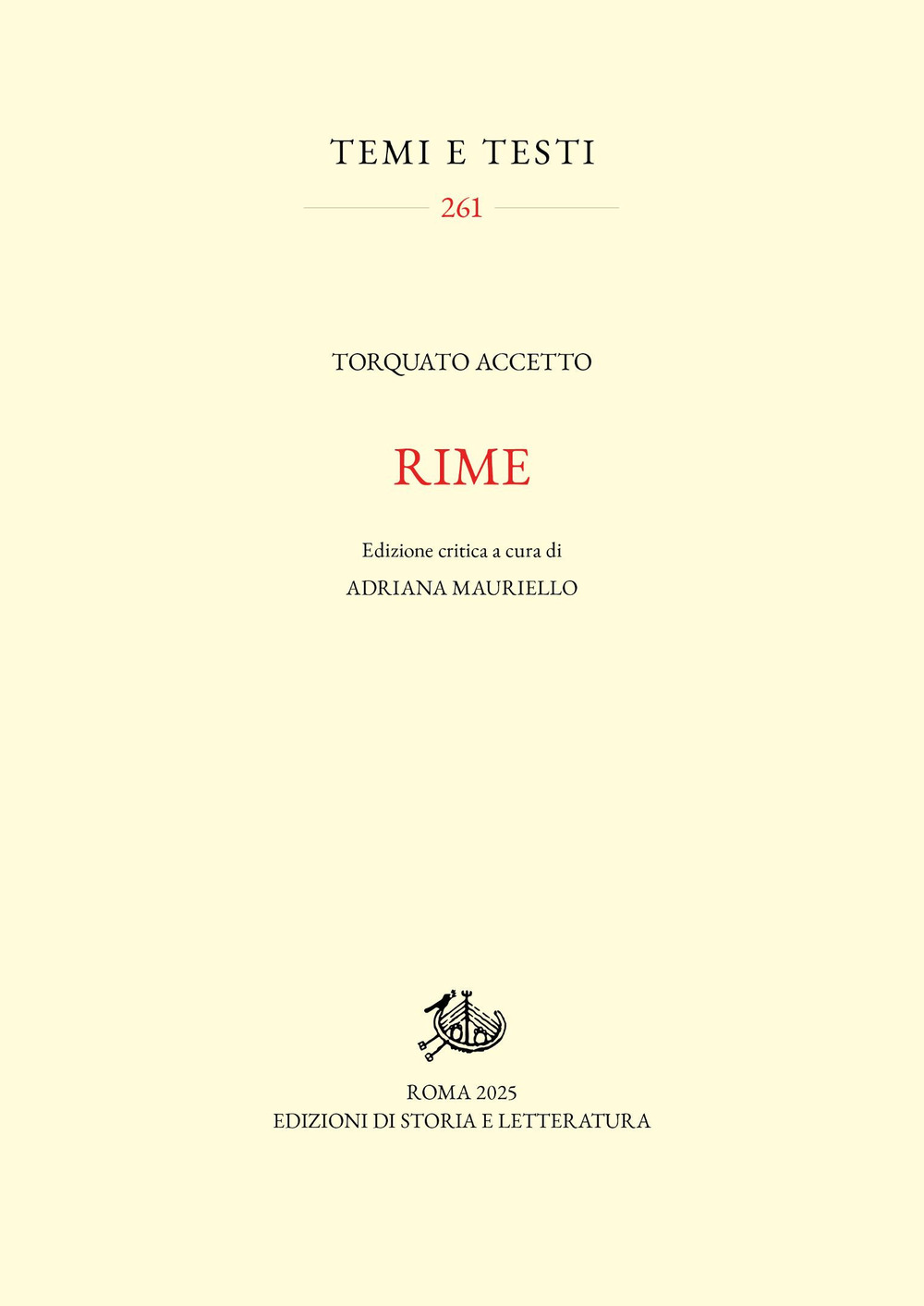 Rime. Ediz. critica