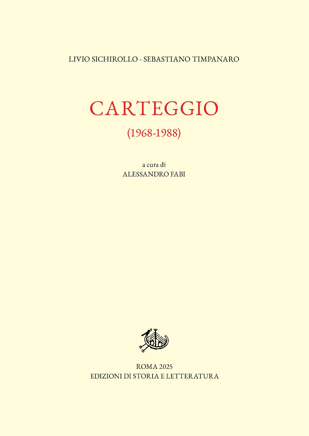 Carteggio 1968-1988
