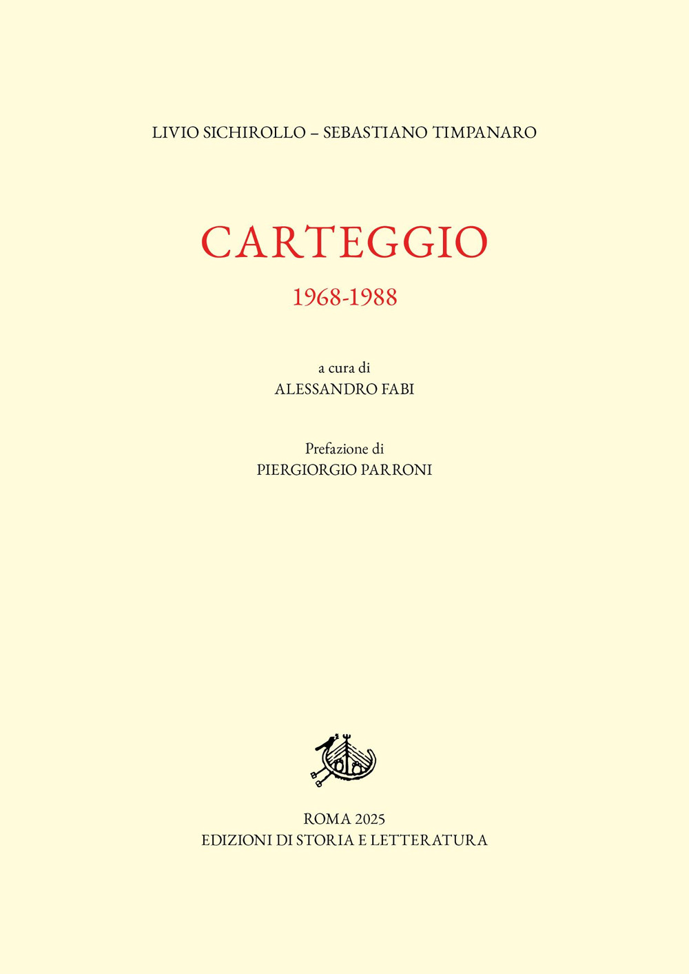 Carteggio. 1968-1988
