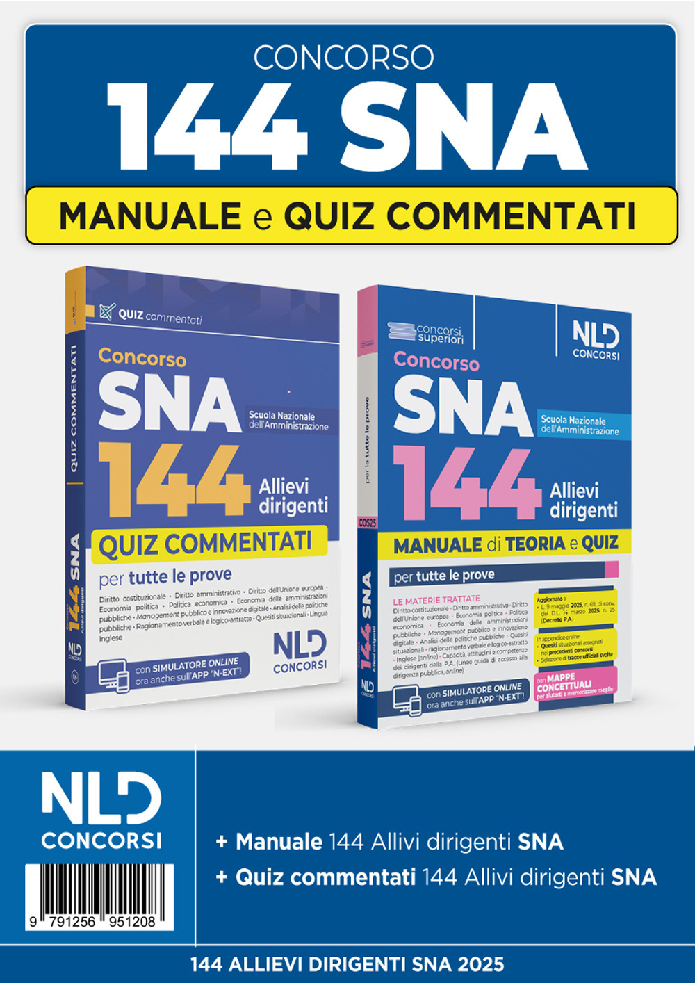 Concorso 144 posti allievi Sna. Manuale + quiz commentati per la preparazione al concorso 2025. Nuova ediz. Con espansione online