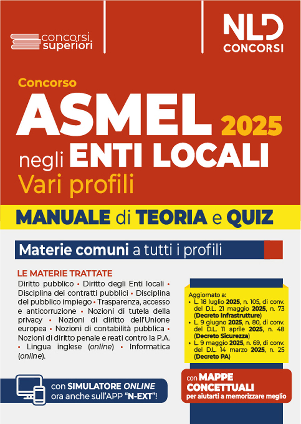 Manuale Concorso Asmel 2025. Teoria e quiz. Nuova ediz. Con simulatore online