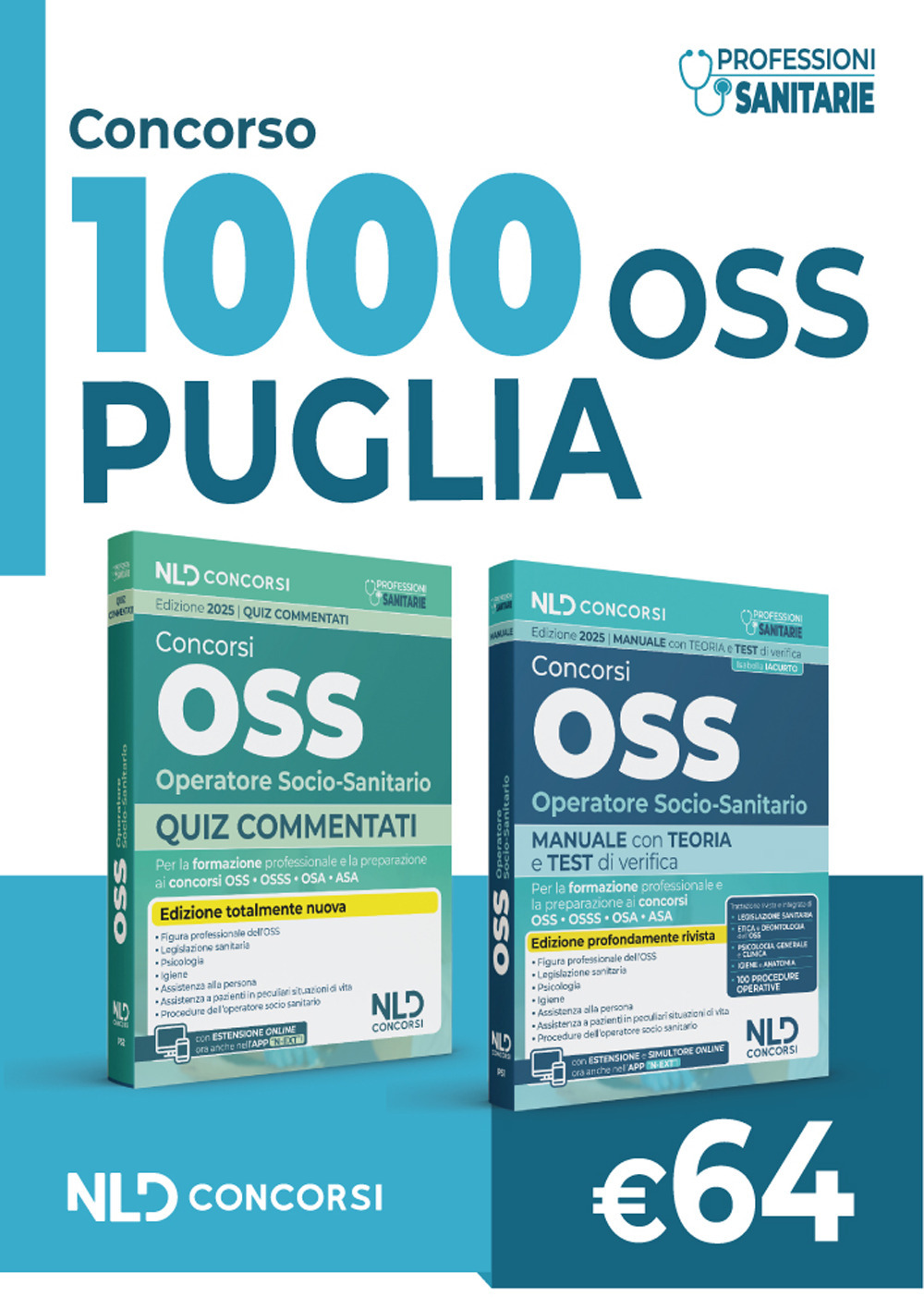 Concorso OSS Puglia. Kit Manuale + Quiz commentati per la preparazione al concorso 2025. Nuova ediz.