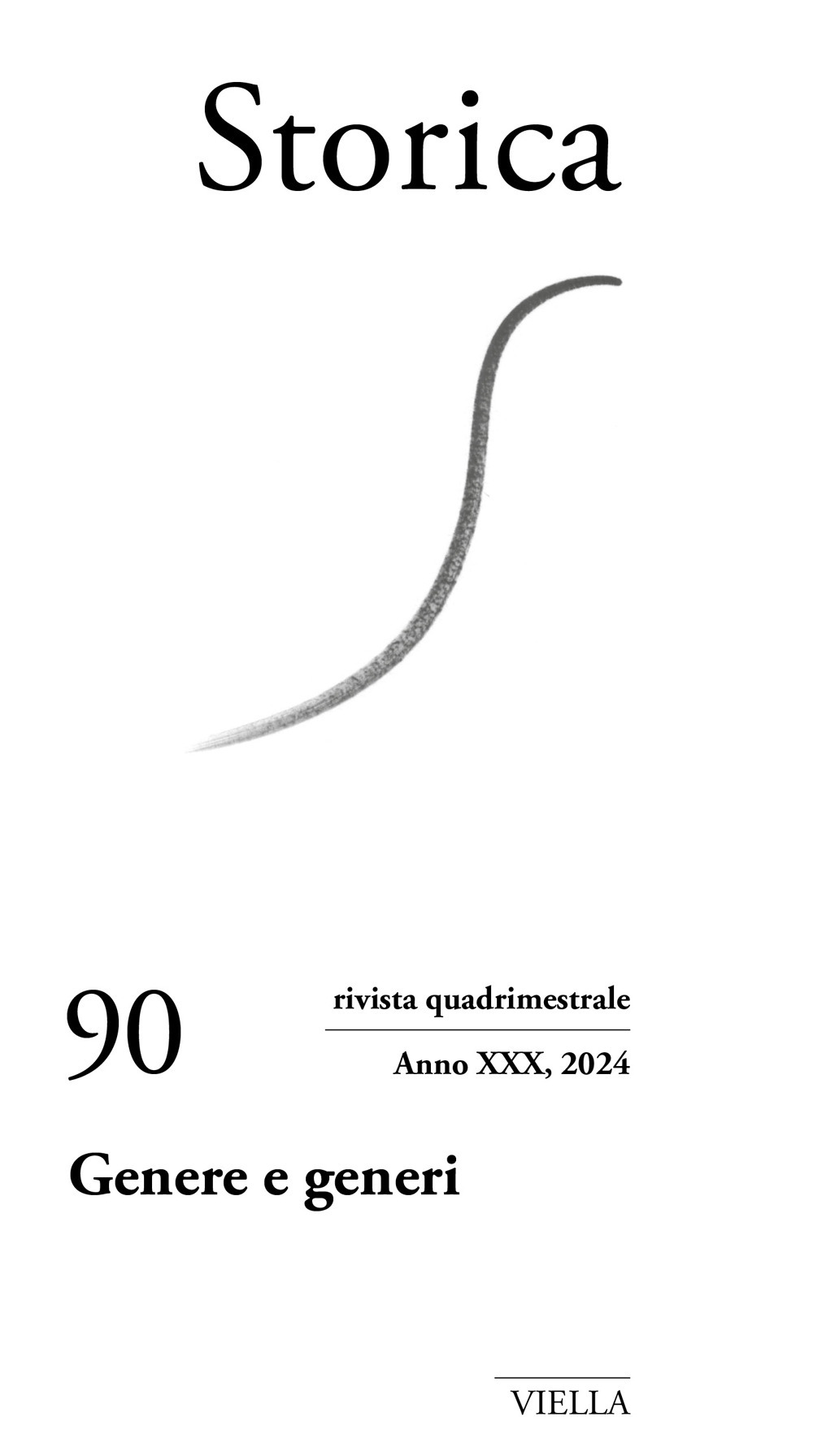 Storica (2024). Vol. 90: Genere e generi