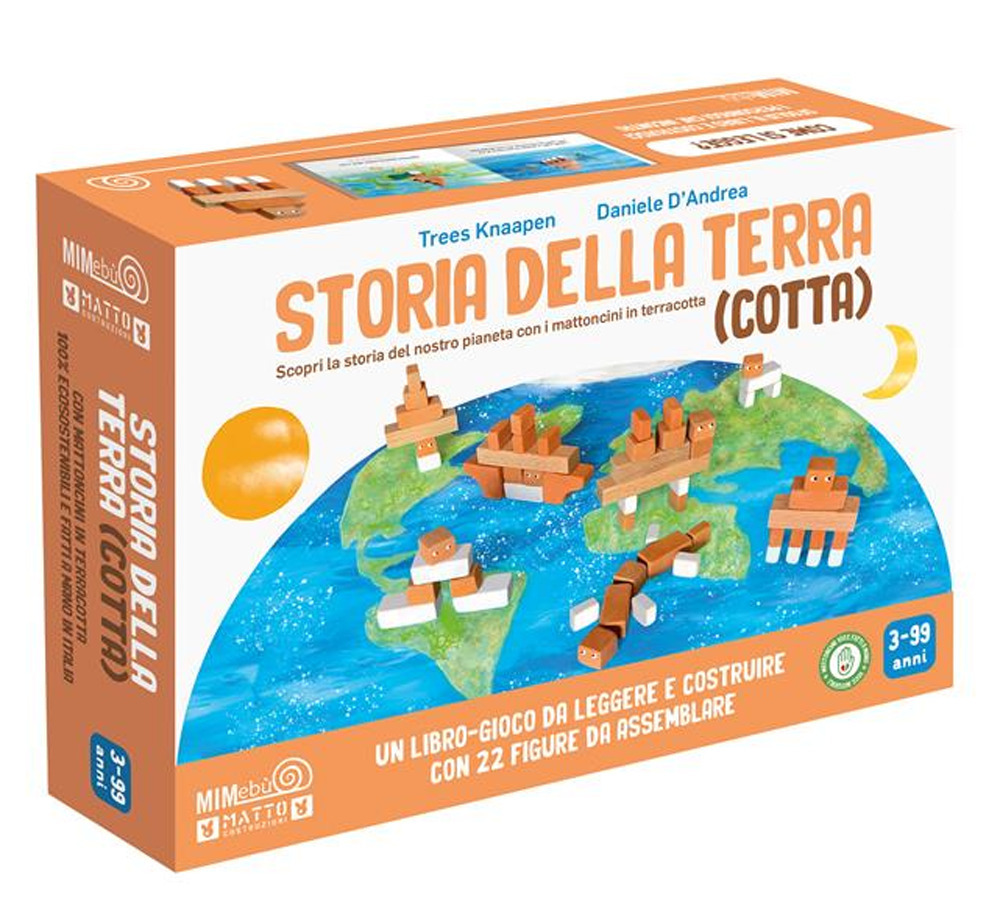 Storia della Terra (cotta). Scopri la storia del nostro pianeta con i mattoncini in terracotta. Ediz. a colori. Con 30 mattoncini in terracotta