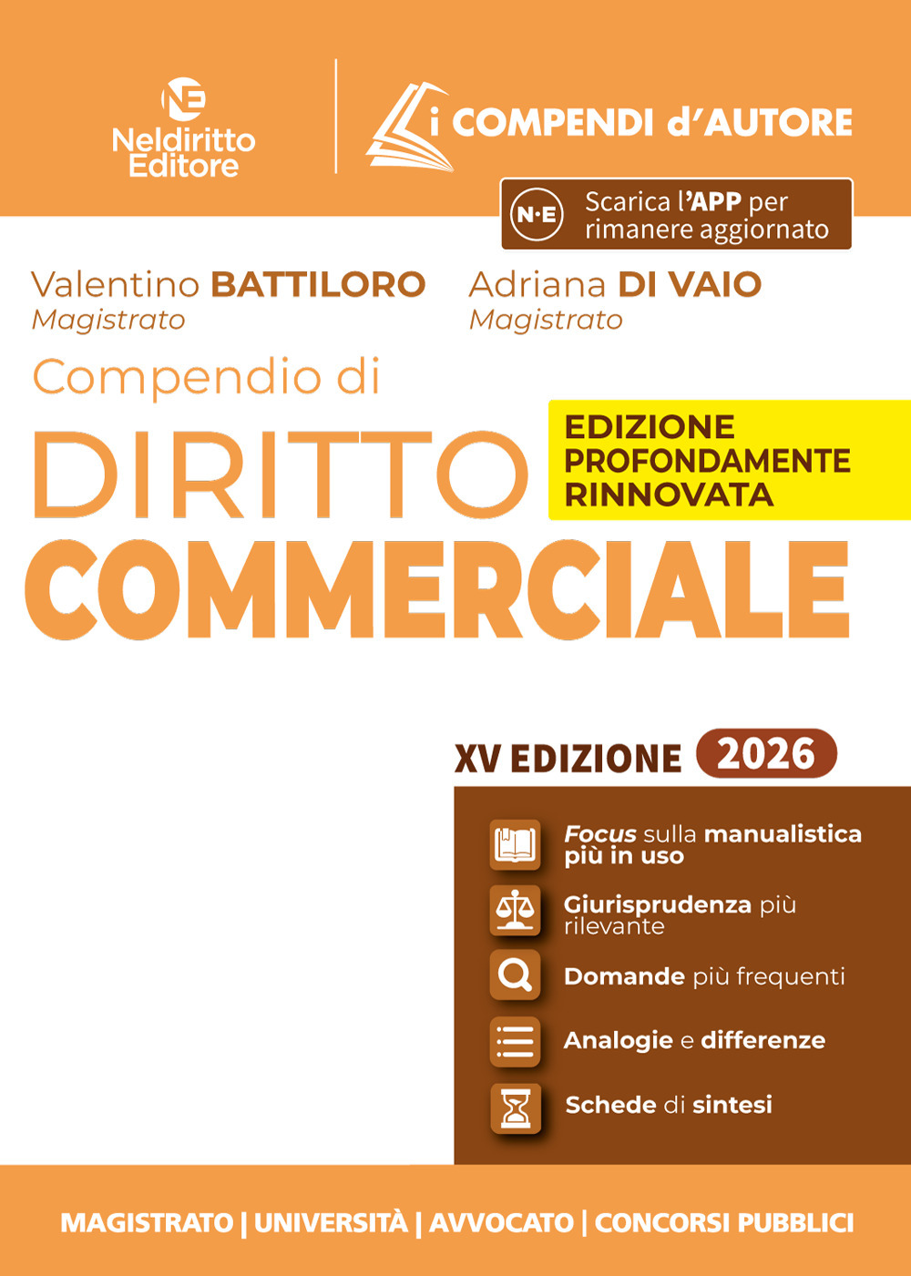 Compendio di diritto commerciale 2026. Con app
