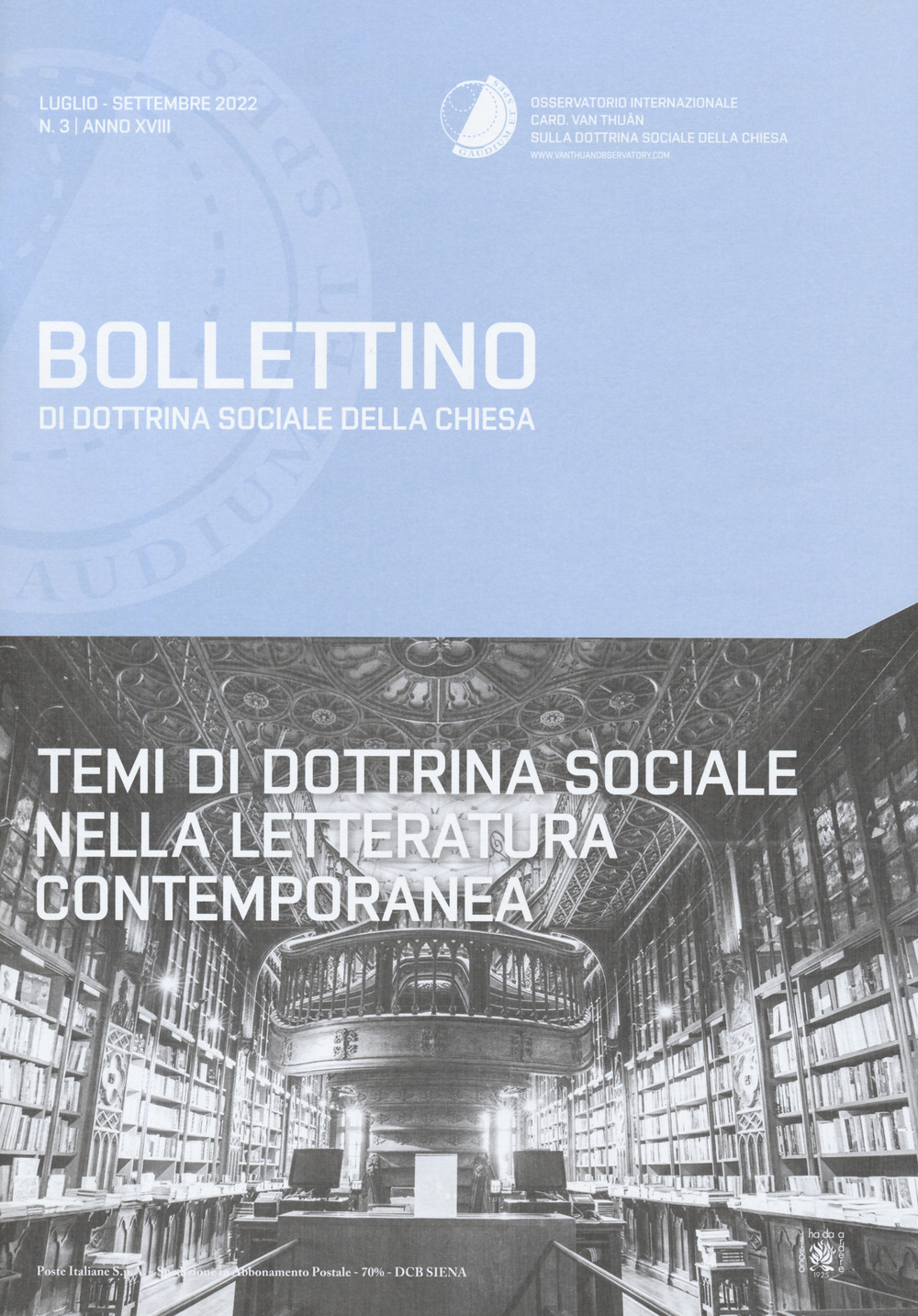 Bollettino di dottrina sociale della Chiesa (2022). Vol. 3