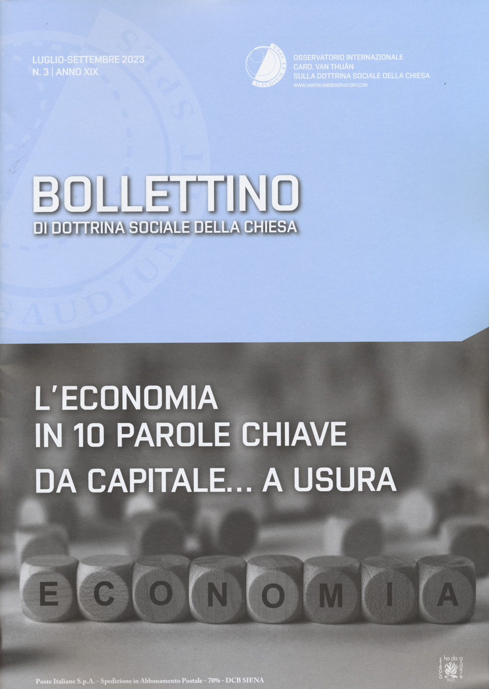 Bollettino di dottrina sociale della Chiesa (2023). Vol. 3