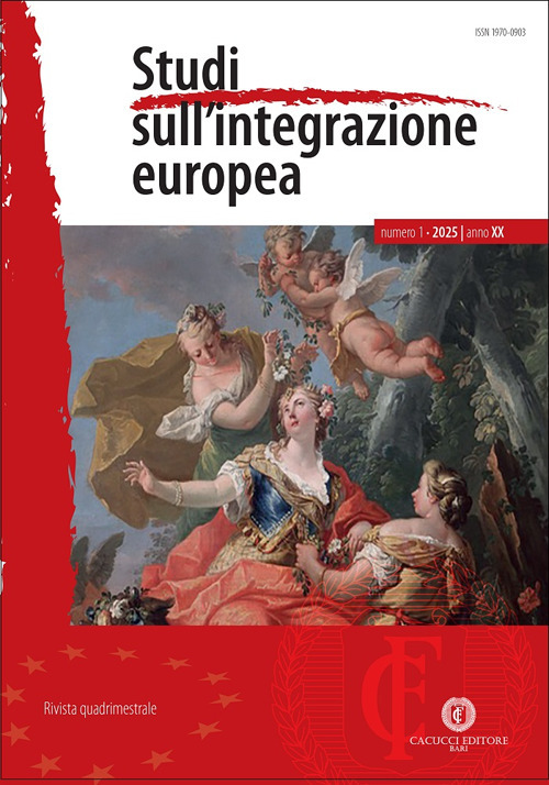 Studi sull'integrazione europea (2025). Vol. 1: Gennaio/aprile