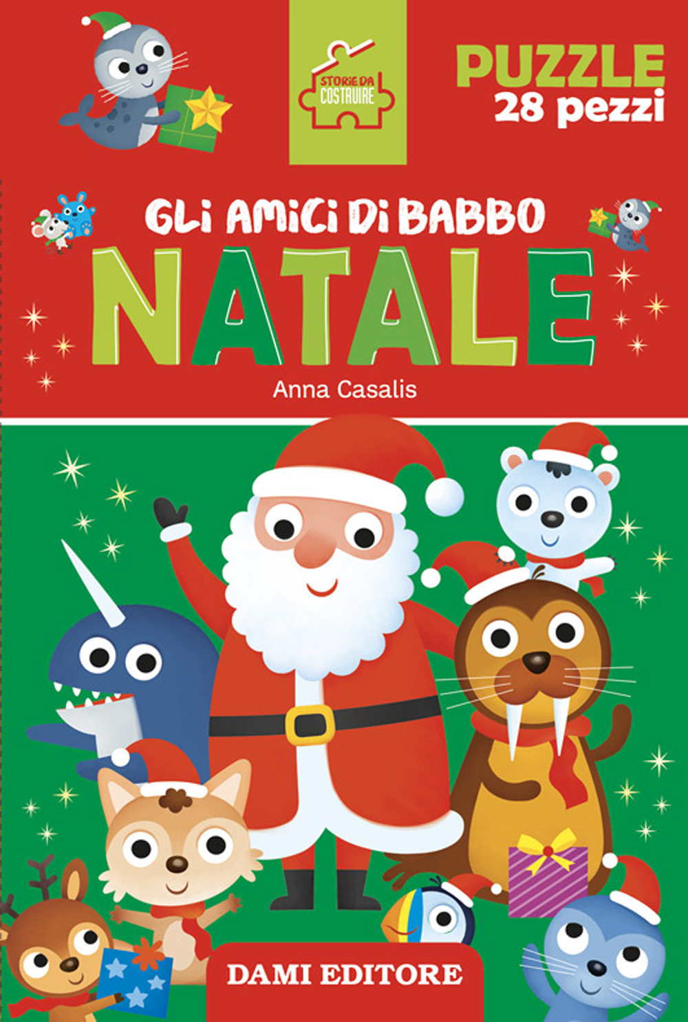 Gli amici di Babbo Natale. Storie da costruire. Ediz. a colori. Con puzzle da 28 pezzi