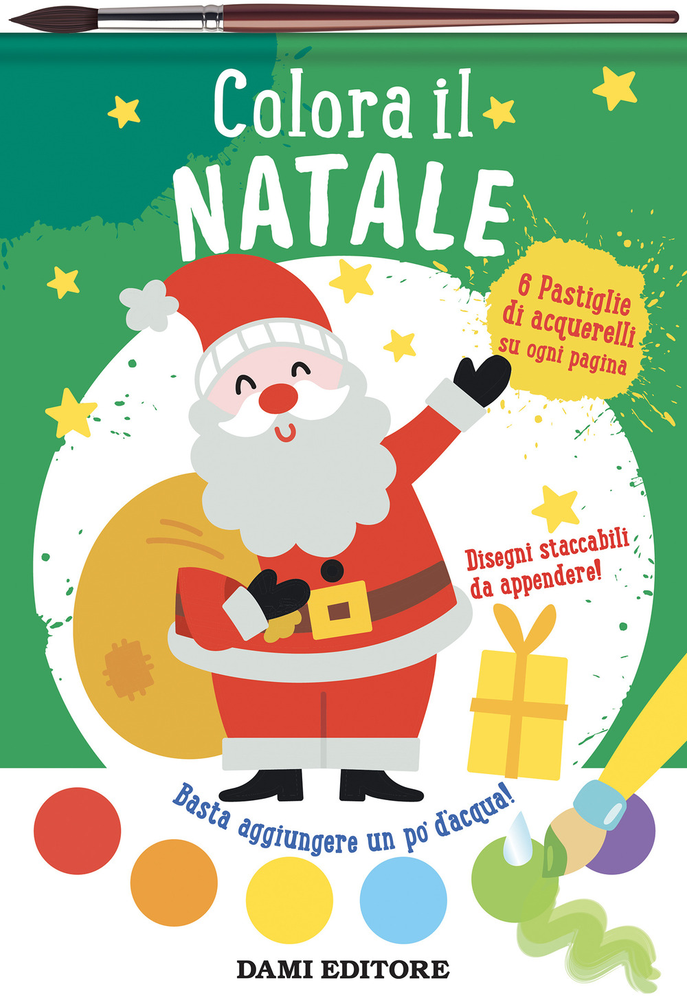 Colora il Natale. Colori magici. Ediz. a colori. Con pennello e acquerelli