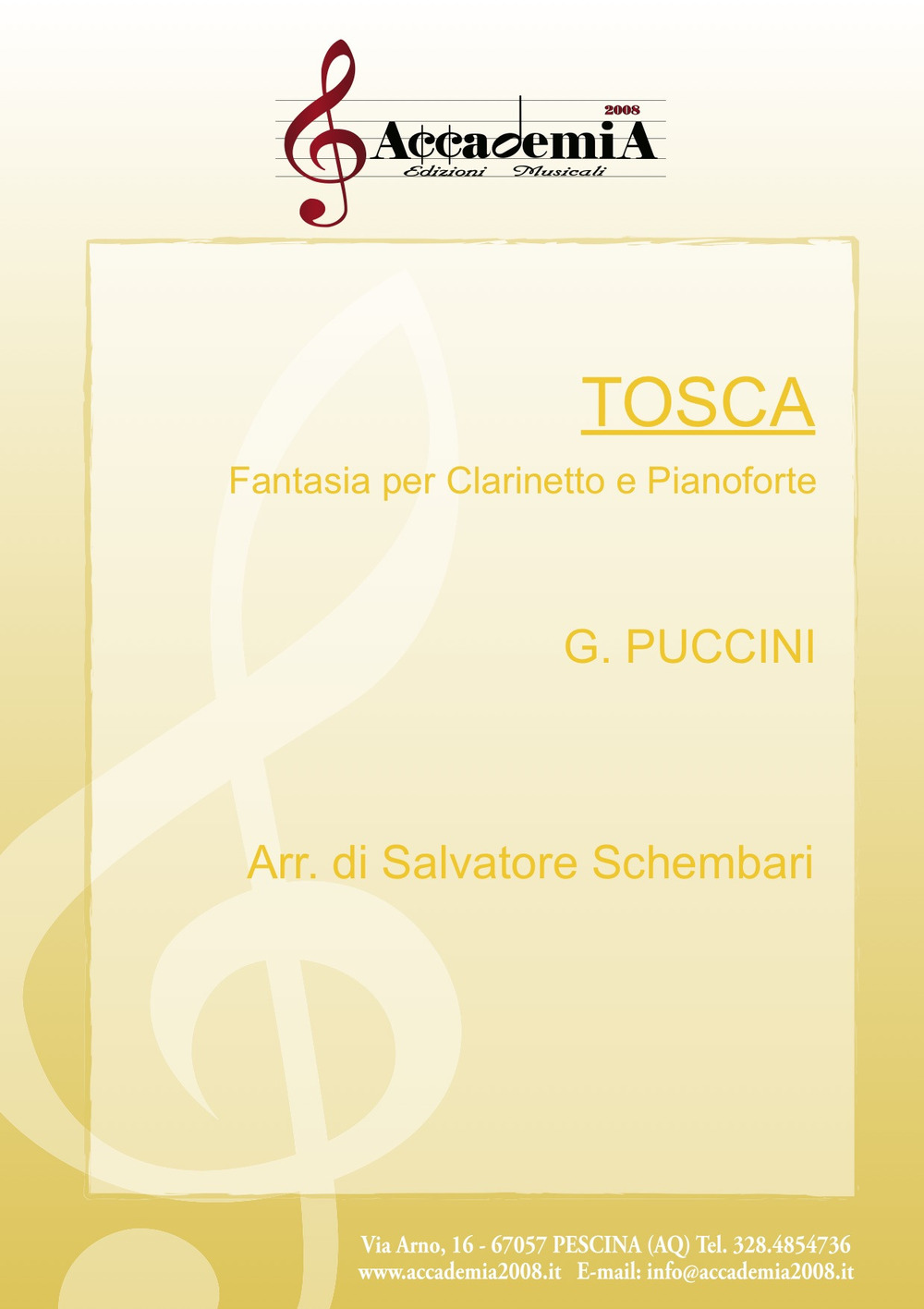 Tosca. Ediz. a spirale