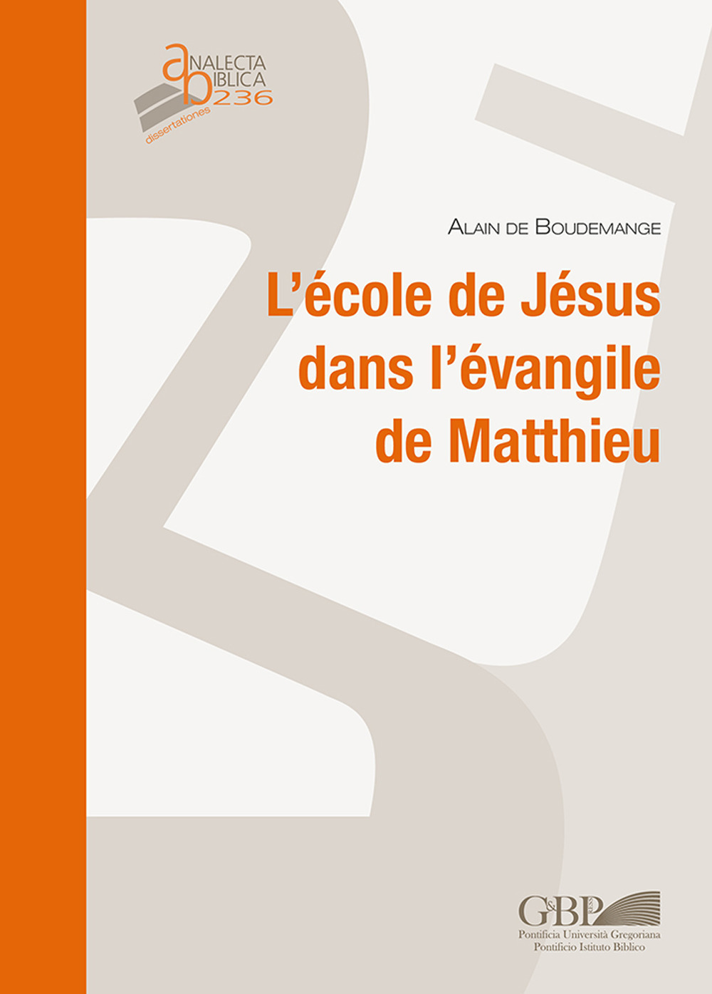 L'école de Jésus dans l'évangile de Matthieu