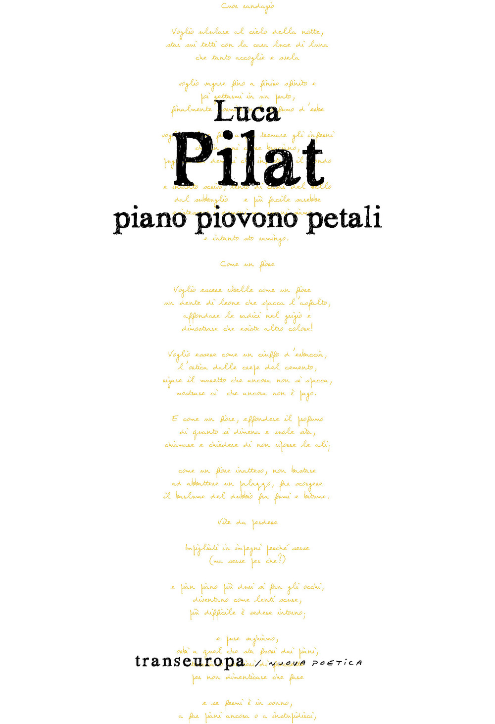 Piano piovono petali