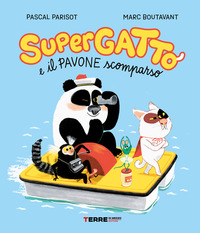 Copertina SUPERGATTO E IL PAVONE SCOMPARSO. EDIZ. A COLORI