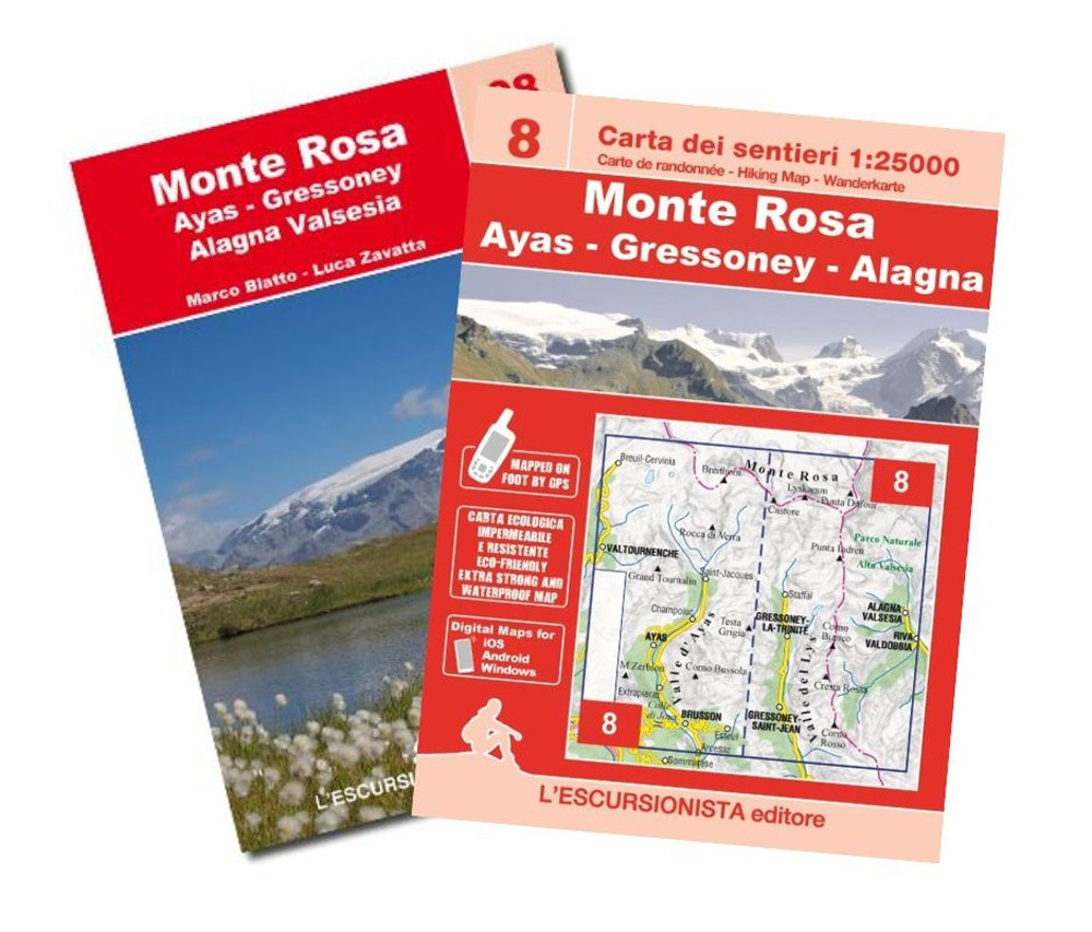 Monte Rosa. Ayas, Gressoney, Alagna Valsesia. Ediz. italiana, francese e inglese. Con Carta geografica ripiegata