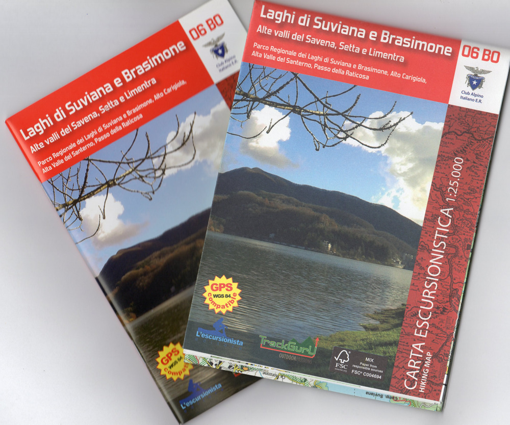 Laghi Suviana e Brasimone. Alte Valli del Savena, Setta e Limentra. Con mappa escursionistica