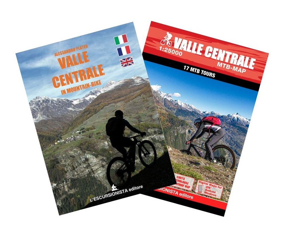 Valle Centrale in mountain-bike. Con cartina 1:25000