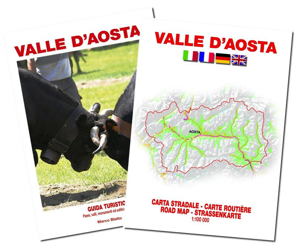Valle D'Aosta. Guida turistica con carta stradale 1:100.000. Con Carta geografica ripiegata