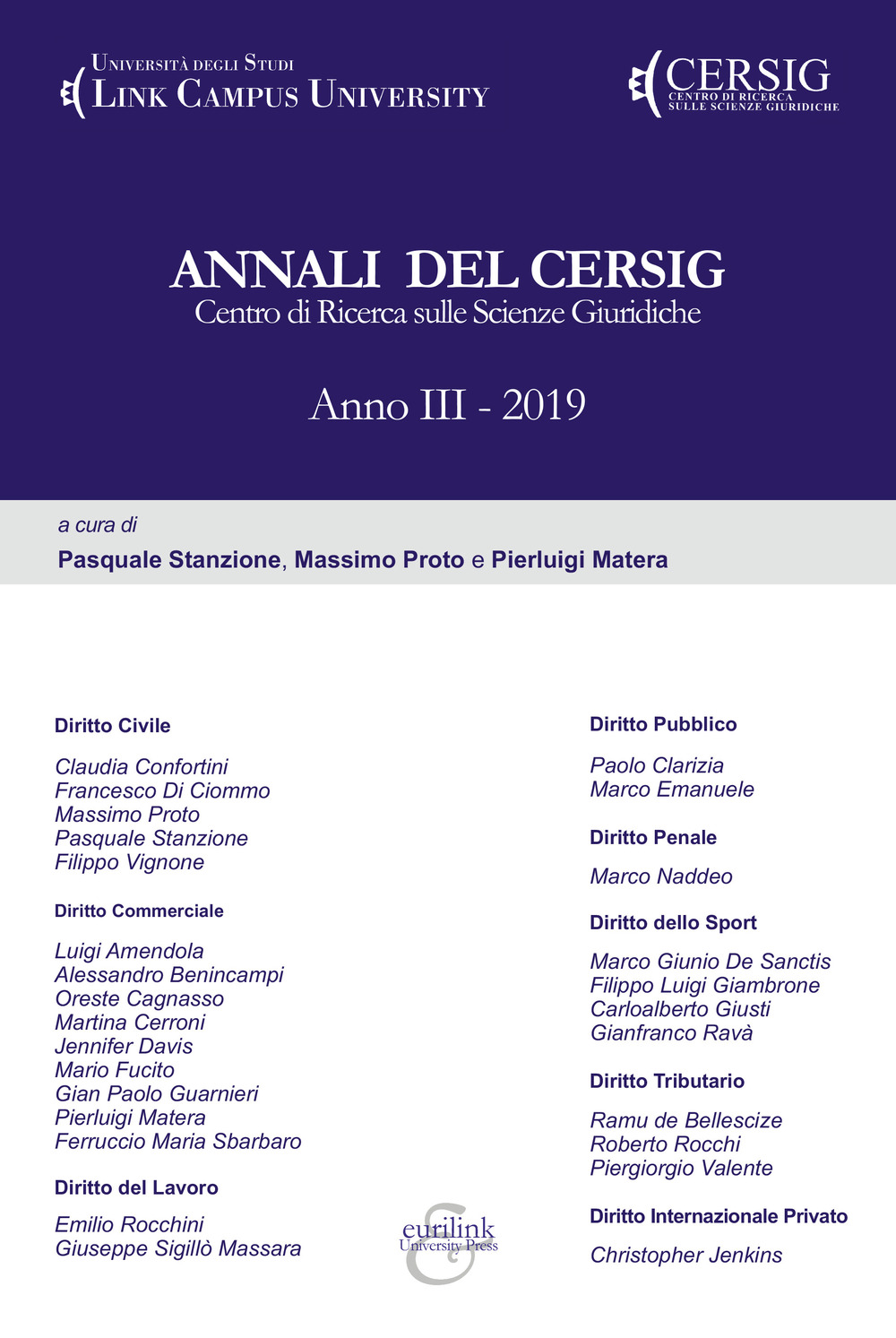 Annali del Cersig. Anno III (2019)