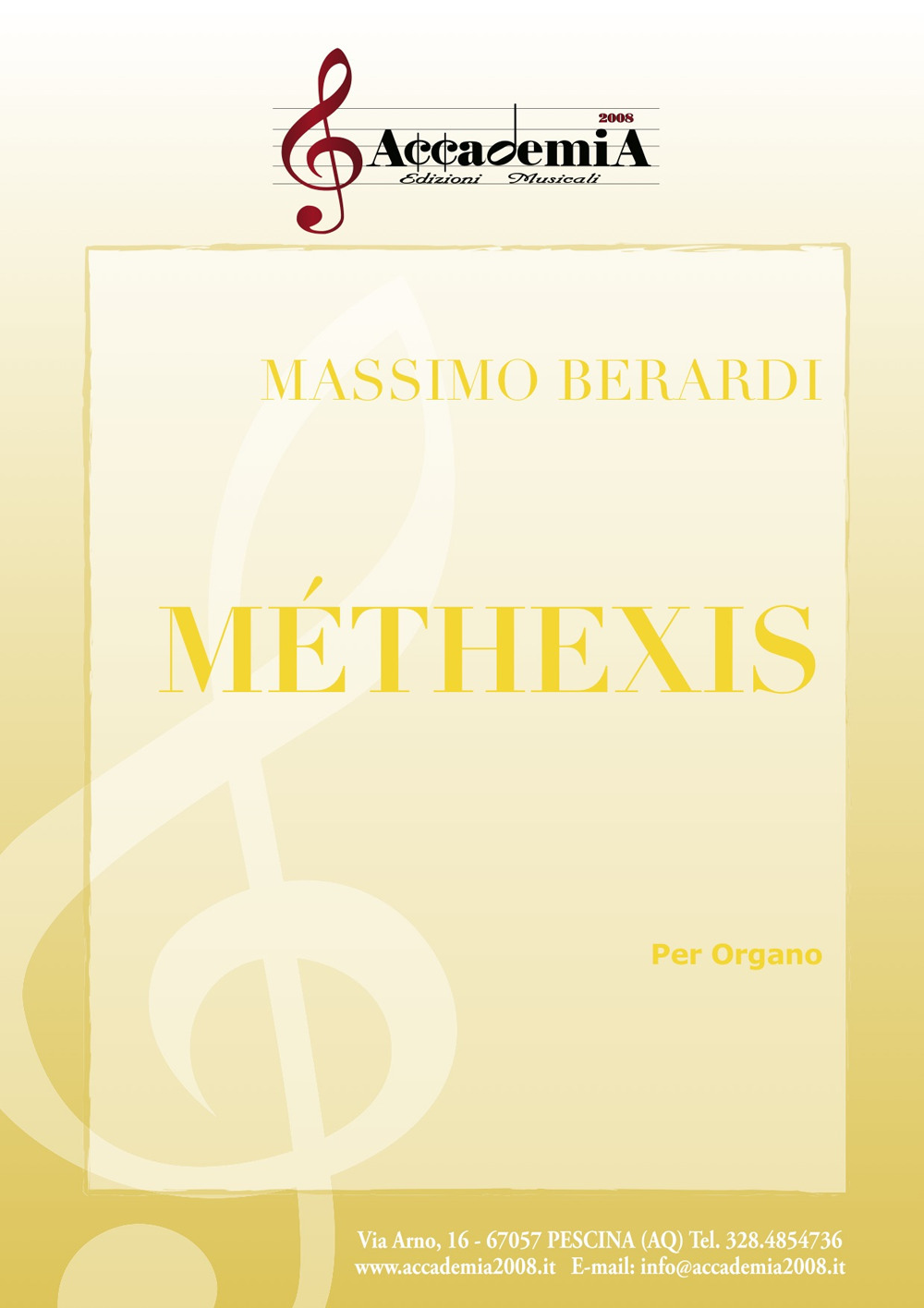 Méthexis. Per organo. Ediz. a spirale