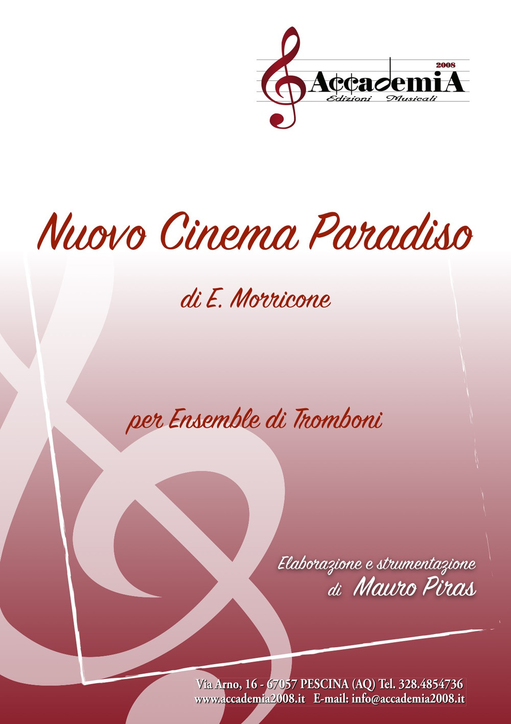 Nuovo cinema Paradiso. Per ensemble di tromboni. Ediz. a spirale