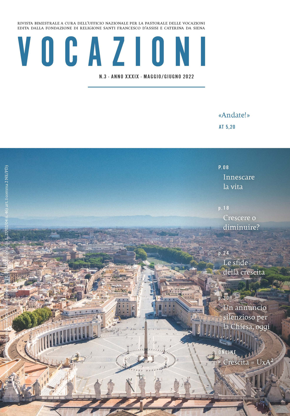 Vocazioni (2022). Vol. 3: «Andate!»